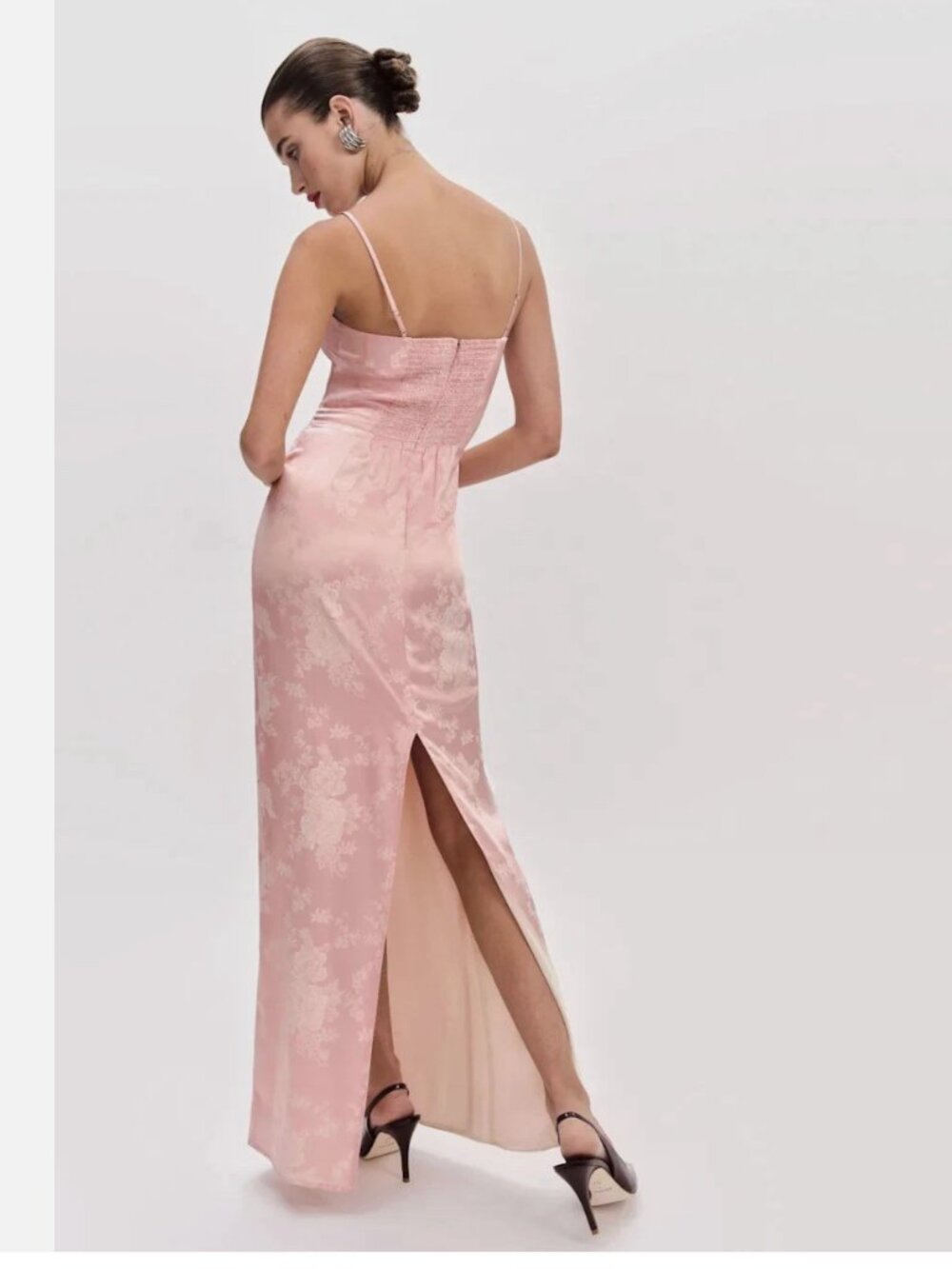 NWT Reformation Frankie Powder Pink Dress Size 12 - Picture 5 of 10